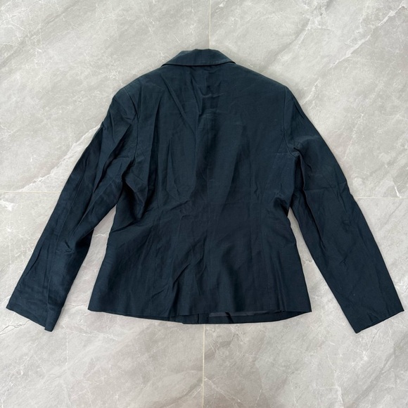 Women’s Nine West Linen Long Sleeve Button Down Blazer Jacket Size 10 - Picture 9 of 15